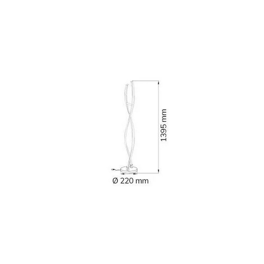 Wofi 3152.02.01.6000 - LED Stmívatelná stojací lampa IDANA 2xLED/14W/230V