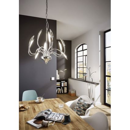 Wofi 3326.05.01.5000 - LED Stmívatelná stojací lampa HAMPTON 5xLED/5,2W/230V + dálkové ovládání