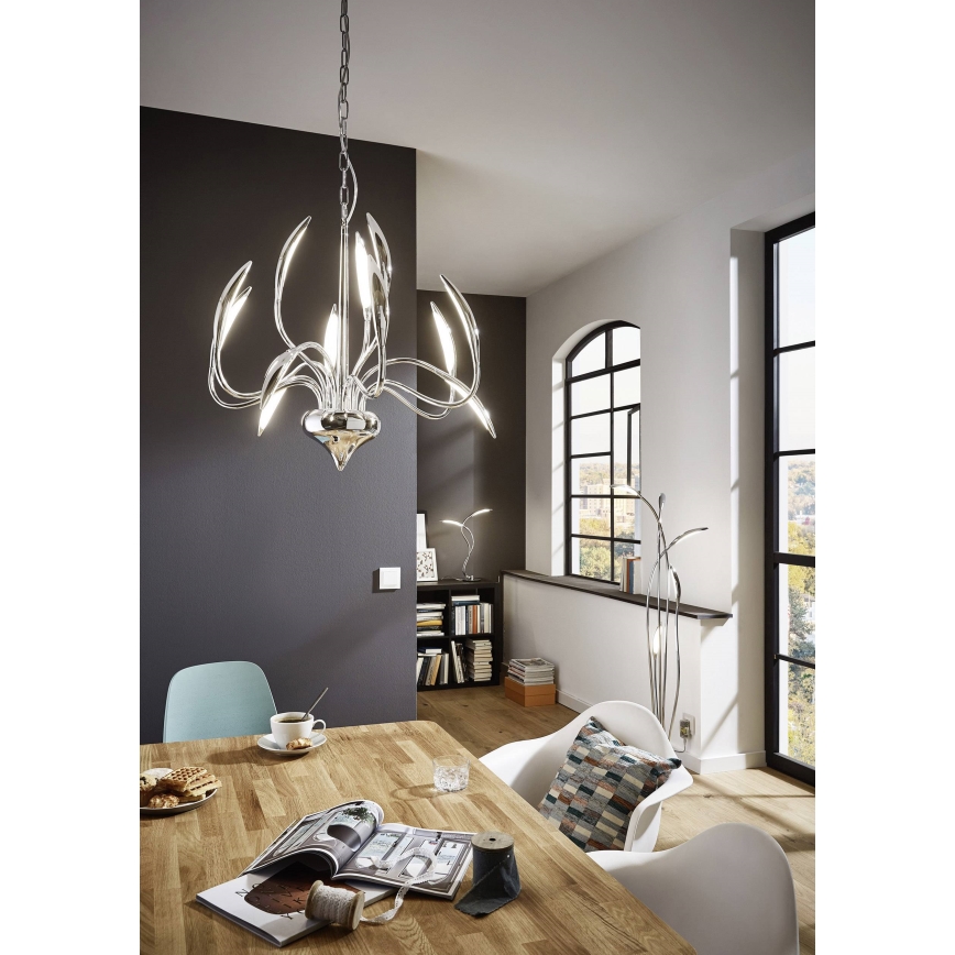 Wofi 3326.05.01.5000 - LED Stmívatelná stojací lampa HAMPTON 5xLED/5,2W/230V + dálkové ovládání