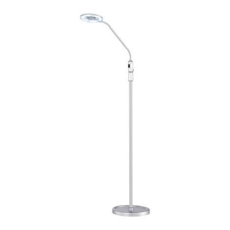 Wofi 370801700000 - LED Stojací lampa LAUREL 1xLED/4W/230V stříbrná