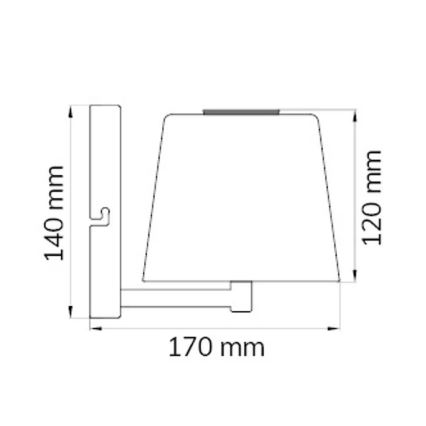 Wofi 4015.01.64.9000 - LED Stmívatelná nástěnná lampa GENK LED/2W/5V 2500 mAh