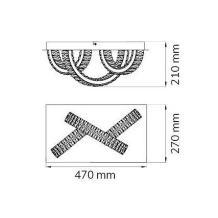 Wofi 4293.03.01.8000 - LED Stropní svítidlo ANESA LED/11W/230V