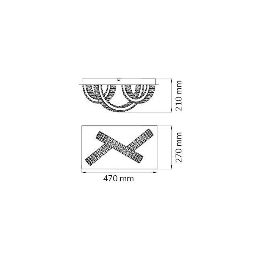 Wofi 4293.03.01.8000 - LED Stropní svítidlo ANESA LED/11W/230V