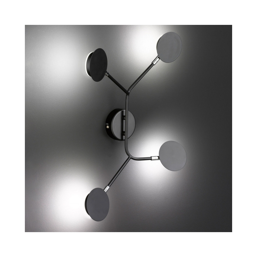 Wofi 446604109000 - LED Nástěnné svítidlo BELIZE 4xLED/5W/230V 3000K černá