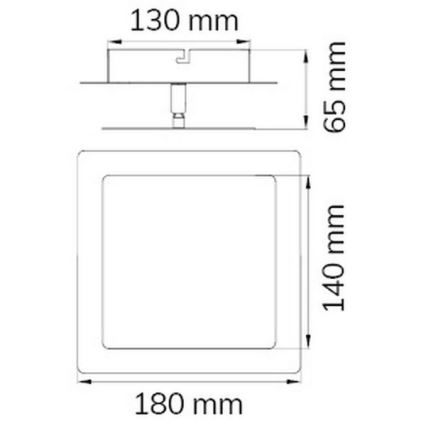Wofi 451401709000 - LED Nástěnné svítidlo FEY LED/8W/230V matný chrom