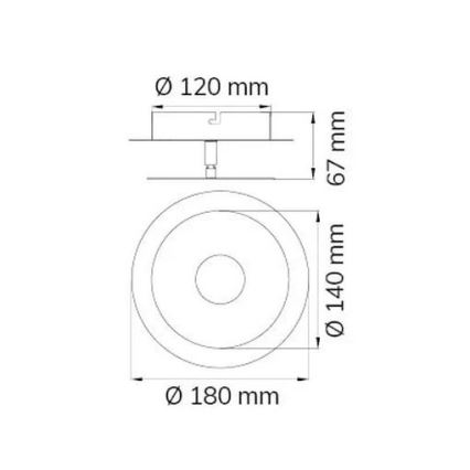 Wofi 451901709000 - LED Nástěnné svítidlo AFIR LED/6W/230V matný chrom