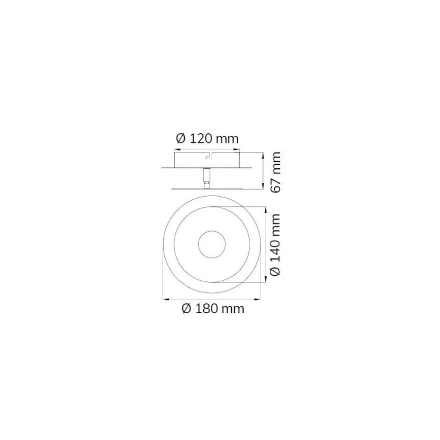 Wofi 451901709000 - LED Nástěnné svítidlo AFIR LED/6W/230V matný chrom
