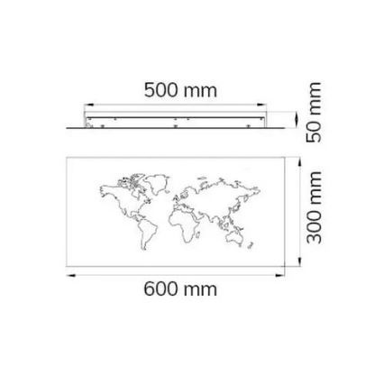 Wofi 4556.01.50.9600 - LED Nástěnné dekorační svítidlo LINDA LED/26W/230V 3000K