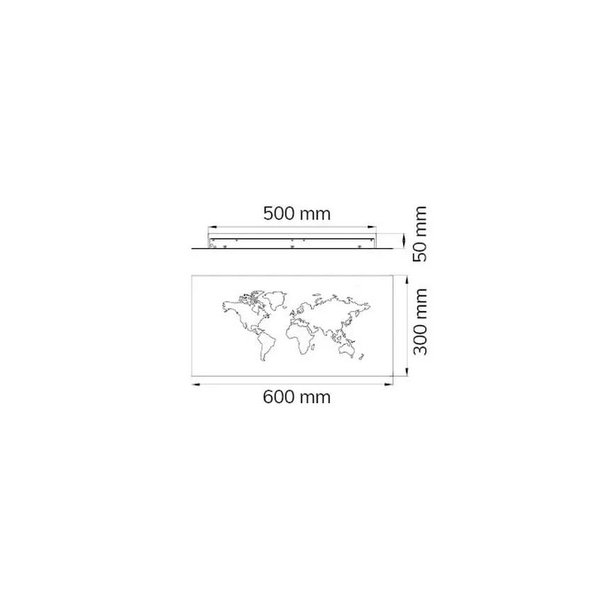 Wofi 4556.01.50.9600 - LED Nástěnné dekorační svítidlo LINDA LED/26W/230V 3000K