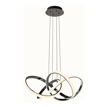Wofi 6134-105L - LED Stmívatelný lustr na lanku INDIGO LED/50W/230V černá/lesklý chrom