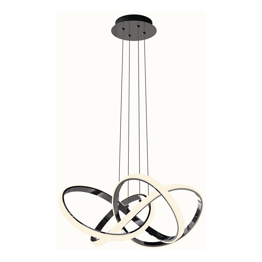 Wofi 6134-105L - LED Stmívatelný lustr na lanku INDIGO LED/50W/230V černá/lesklý chrom