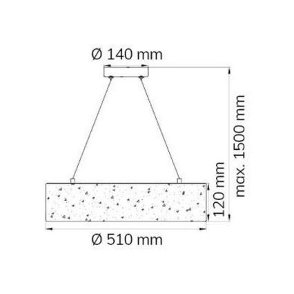 Wofi 6370.01.70.7000 - LED Lustr na lanku LEIKA LED/21W/230V