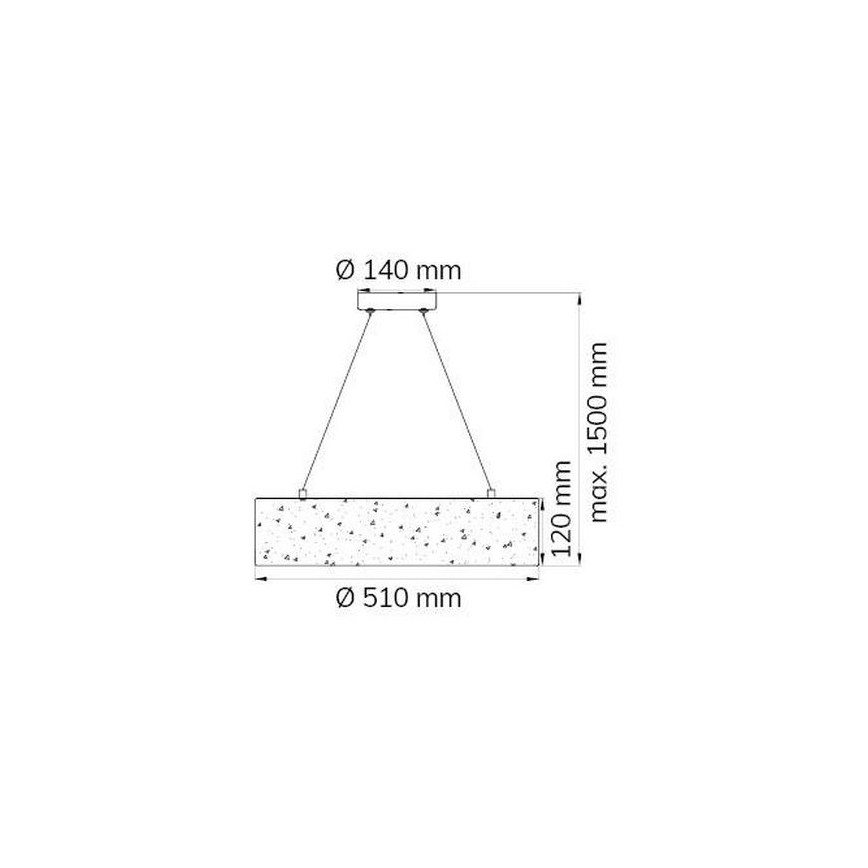 Wofi 6370.01.70.7000 - LED Lustr na lanku LEIKA LED/21W/230V
