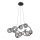 Wofi 7014-805 - LED Lustr na lanku NANCY 8xG9/3,5W/230V černá/lesklý chrom