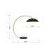 Wofi 8001-104 - LED Dotyková stmívatelná stolní lampa ROSCOFF LED/10,5W/230V černá/zlatá