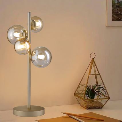 Wofi 8014.04.14.9000 - LED Stolní lampa VILLA 4xG9/3W/230V zlatá