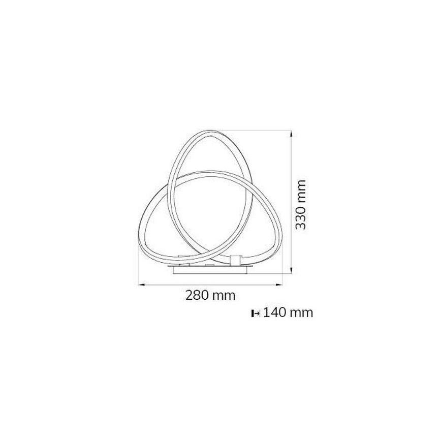 Wofi 8134.01.88.9000 - LED Stmívatelná stolní lampa INDIGO LED/19W/230V