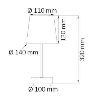 Wofi 8324.01.94.8000 - Stolní lampa CESENA 1xE14/42W/230V růžová