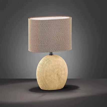 Wofi 845601236000 - Stolní lampa CARMEN 1xE14/40W/230V béžová