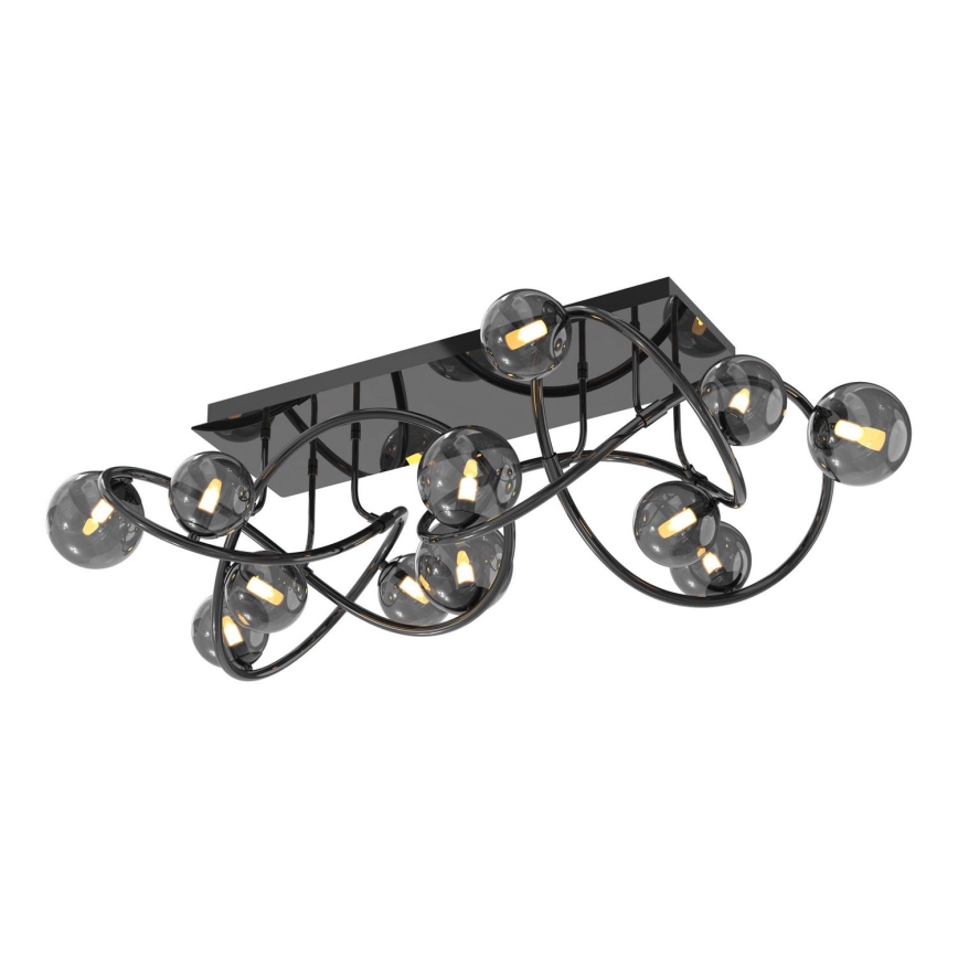 Wofi 9014-1205 - LED Přisazený lustr NANCY 12xG9/3,5W/230V černá/lesklý chrom
