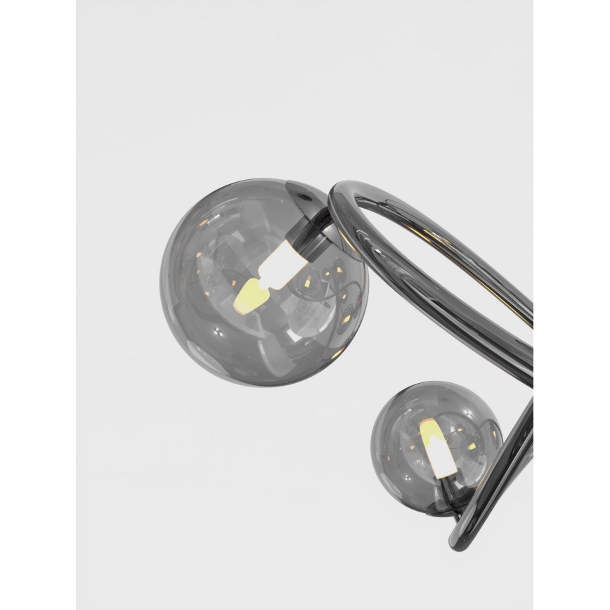 Wofi 9014-805 - LED Přisazený lustr NANCY 8xG9/3,5W/230V černá/lesklý chrom