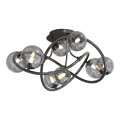 Wofi 9014-805 - LED Přisazený lustr NANCY 8xG9/3,5W/230V černá/lesklý chrom