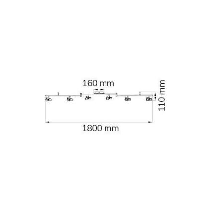 Wofi 9026.06.64.5000 - LED Bodové svítidlo ZARA 6xLED/5,2W/230V