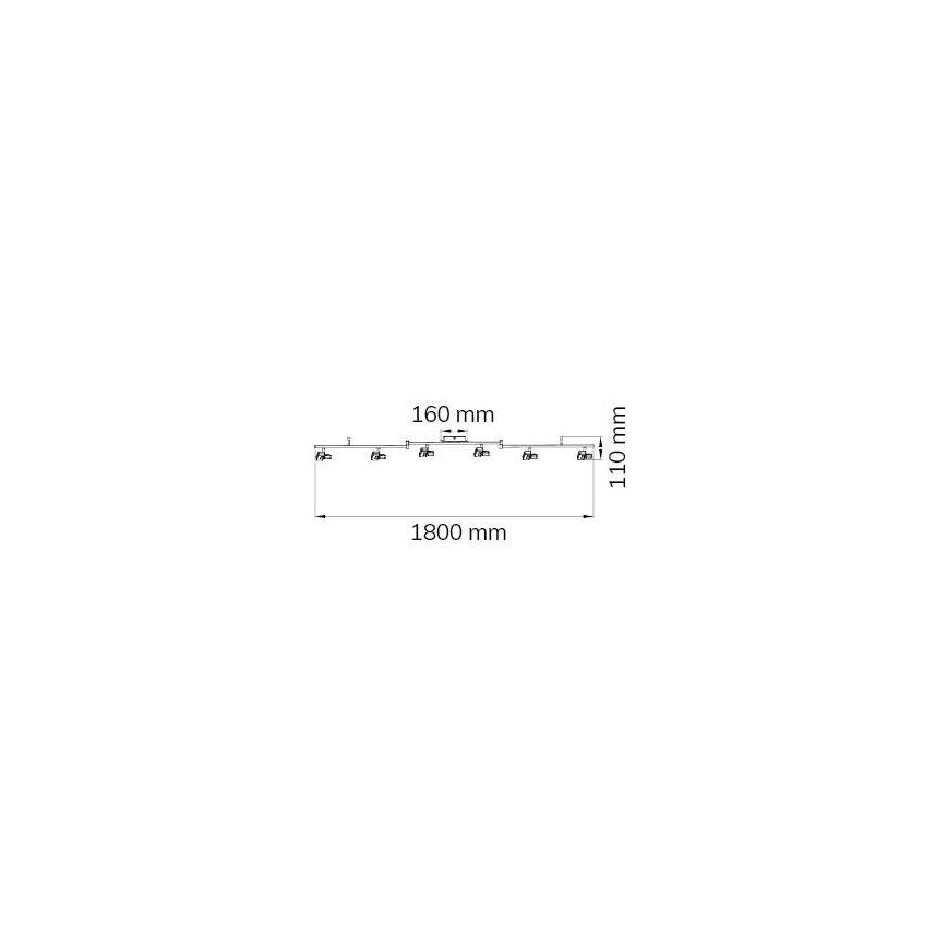 Wofi 9026.06.64.5000 - LED Bodové svítidlo ZARA 6xLED/5,2W/230V
