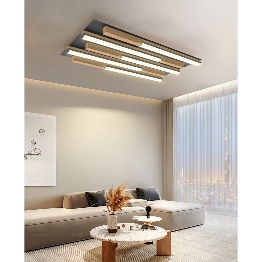 Wofi 9031-506S  - LED Stmívatelné stropní svítidlo PALERMO LED/34W/230V kaučukovník