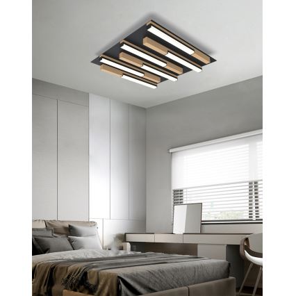 Wofi 9031-606 - LED Stmívatelné stropní svítidlo PALERMO LED/26W/230V kaučukovník