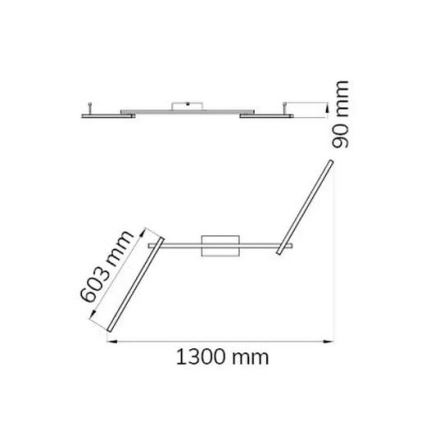 Wofi 9163.03.01.0000 - LED Přisazený lustr CLAY 3xLED/10W/230V