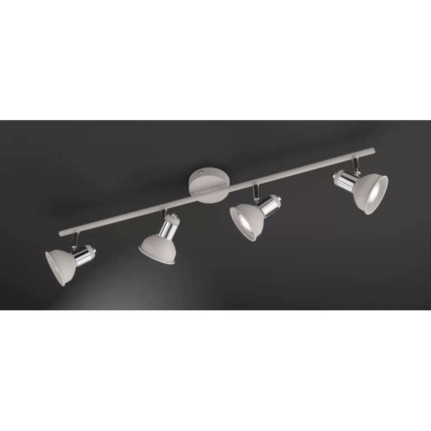 Wofi 984104509000 - Bodové svítidlo ISABEL 4xGU10/28W/230V šedá