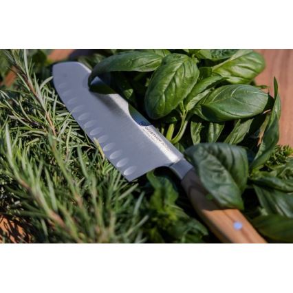 Wüsthof - Kuchyňský nůž santoku AMICI 17 cm olivové dřevo