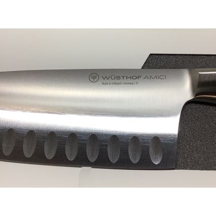 Wüsthof - Kuchyňský nůž santoku AMICI 17 cm olivové dřevo