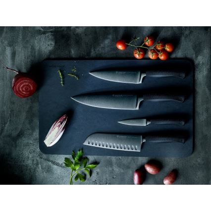 Wüsthof - Kuchyňský nůž santoku PERFORMER 17 cm černá