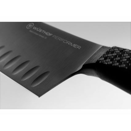 Wüsthof - Kuchyňský nůž santoku PERFORMER 17 cm černá