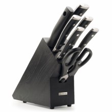 Wüsthof - Sada kuchyňských nožů ve stojanu CLASSIC IKON 8 ks černá