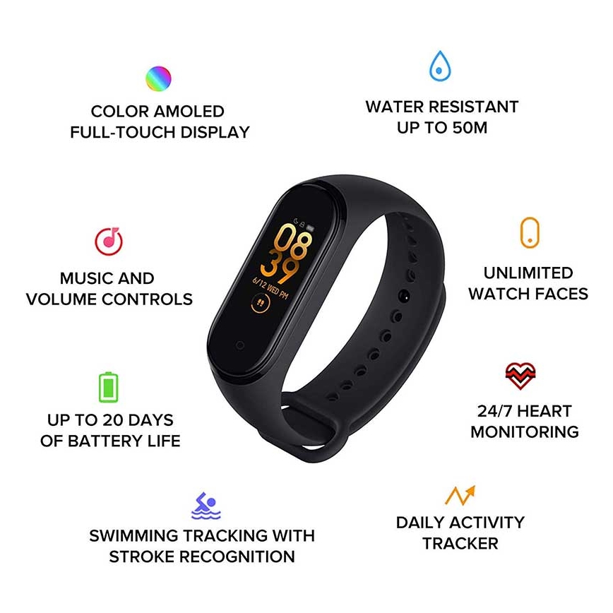 Xiaomi - Fitness náramek Mi Band 6 Bluetooth 5 ATM