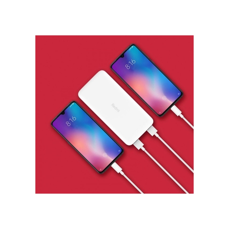 Xiaomi - Power Bank 20000 mAh Redmi 18W bílá