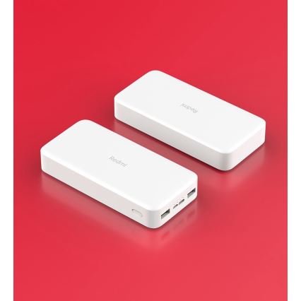 Xiaomi - Power Bank 20000 mAh Redmi 18W bílá