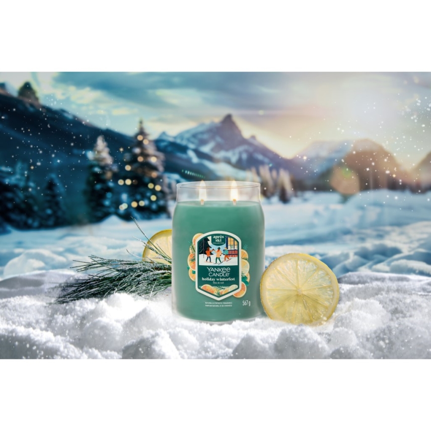 Yankee Candle - Vonná svíčka HOLIDAY WINTERFEST velká 567g 60-90 hod.