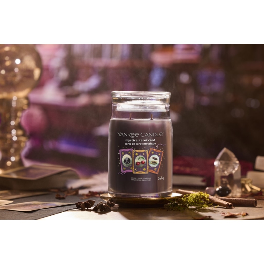 Yankee Candle - Vonná svíčka MYSTICAL TAROT CARD velká 567g 60-90 hod.