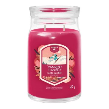Yankee Candle - Vonná svíčka SANTA ON SKIS velká 567g 60-90 hod.