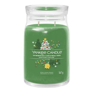 Yankee Candle - Vonná svíčka SHIMMERING CHRISTMAS TREE velká 567g 60-90 hod.