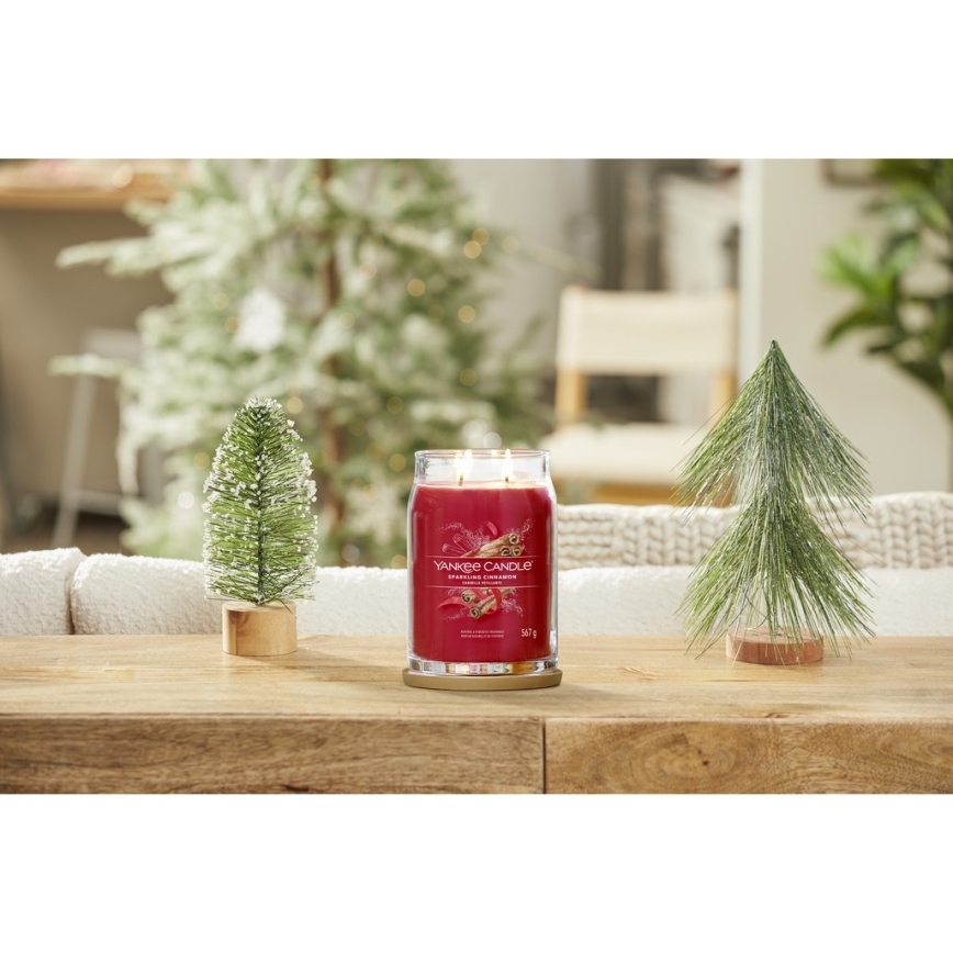 Yankee Candle - Vonná svíčka SPARKLING CINNAMON velká 567g 60-90 hod.