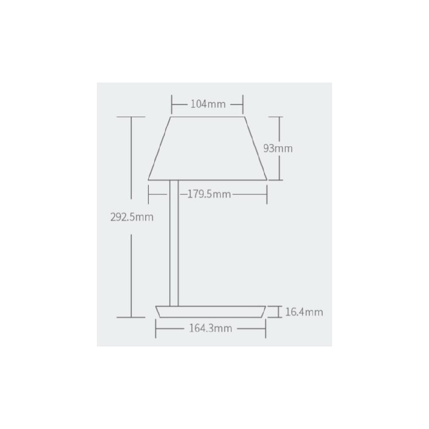 Yeelight - LED Stmívatelná stolní lampa s bezdrátovým nabíjením Staria Bedside Lamp Pro LED/20W/230V Wi-Fi
