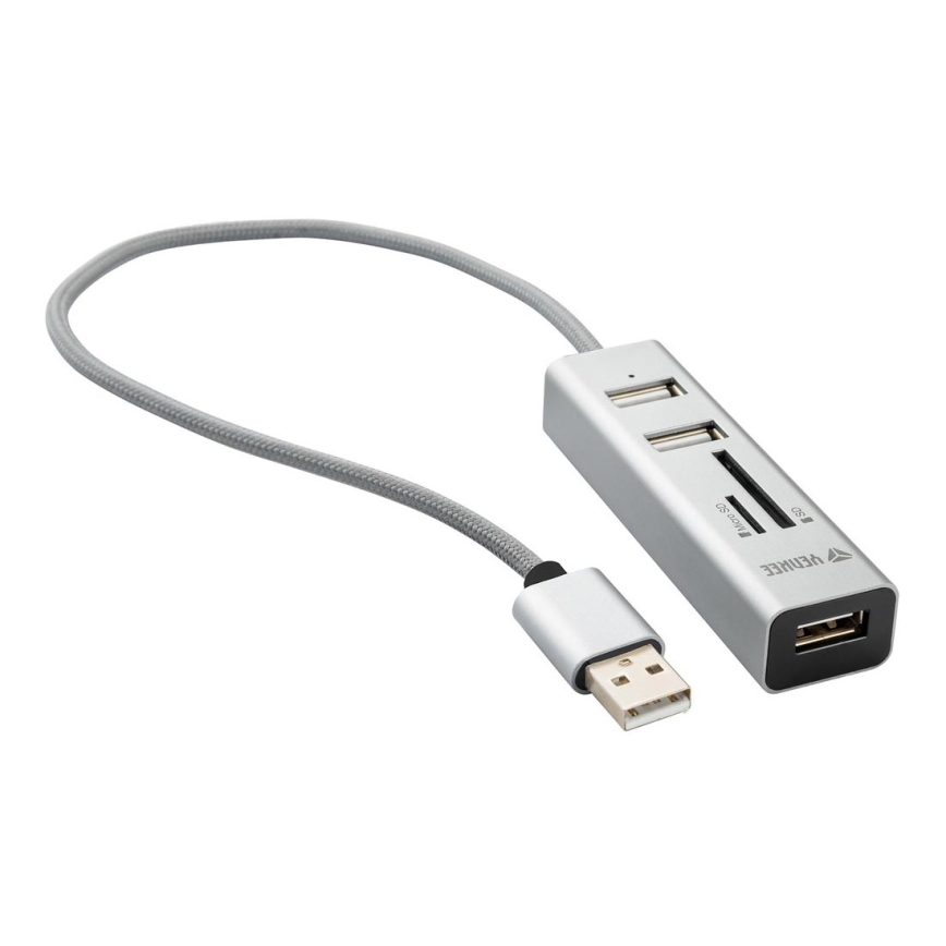 Yenkee - USB Rozbočovač 2.0 a čtečka karet