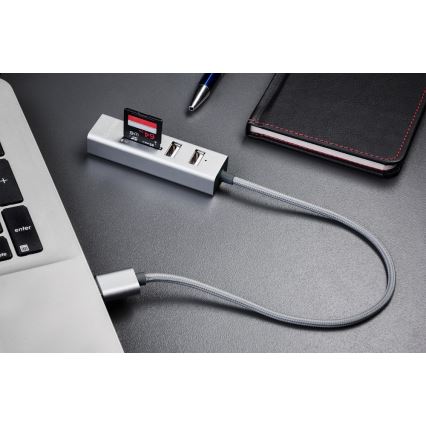 Yenkee - USB Rozbočovač 2.0 a čtečka karet