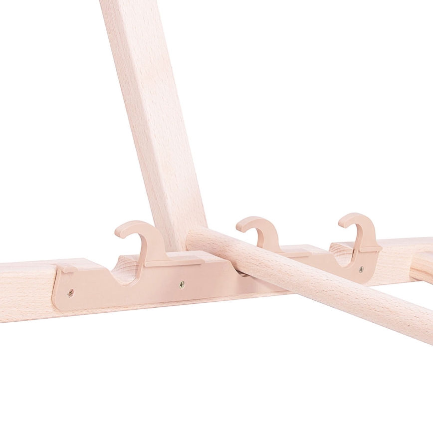 Zahradní lehátko žlutá/bílá/buk