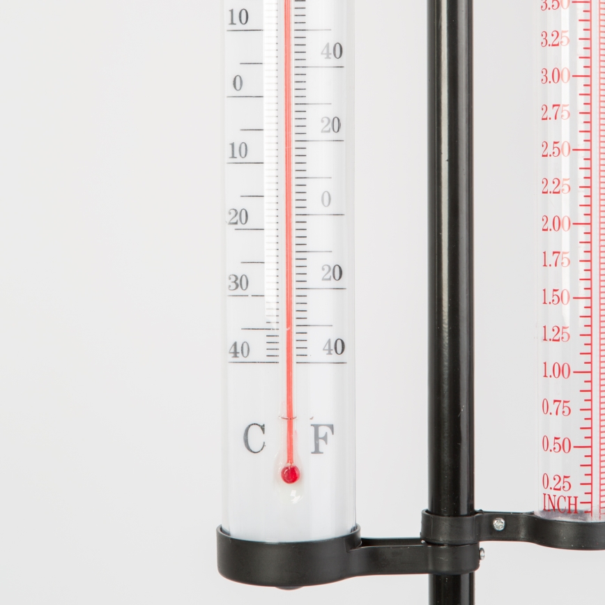 Zahradní meteorologická stanice 3v1 145 cm černá